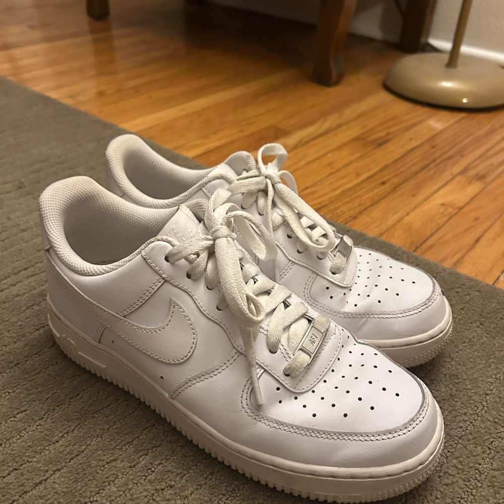 White Nike Air Force 1s